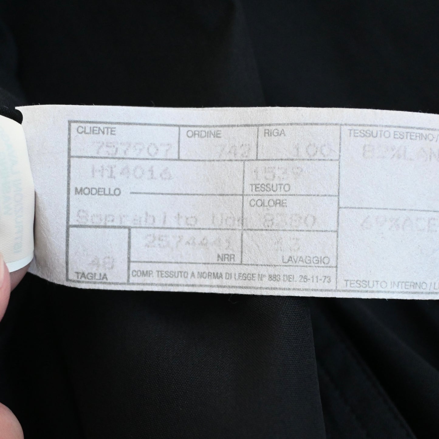 1990s giorgio armani cotton long coat 48