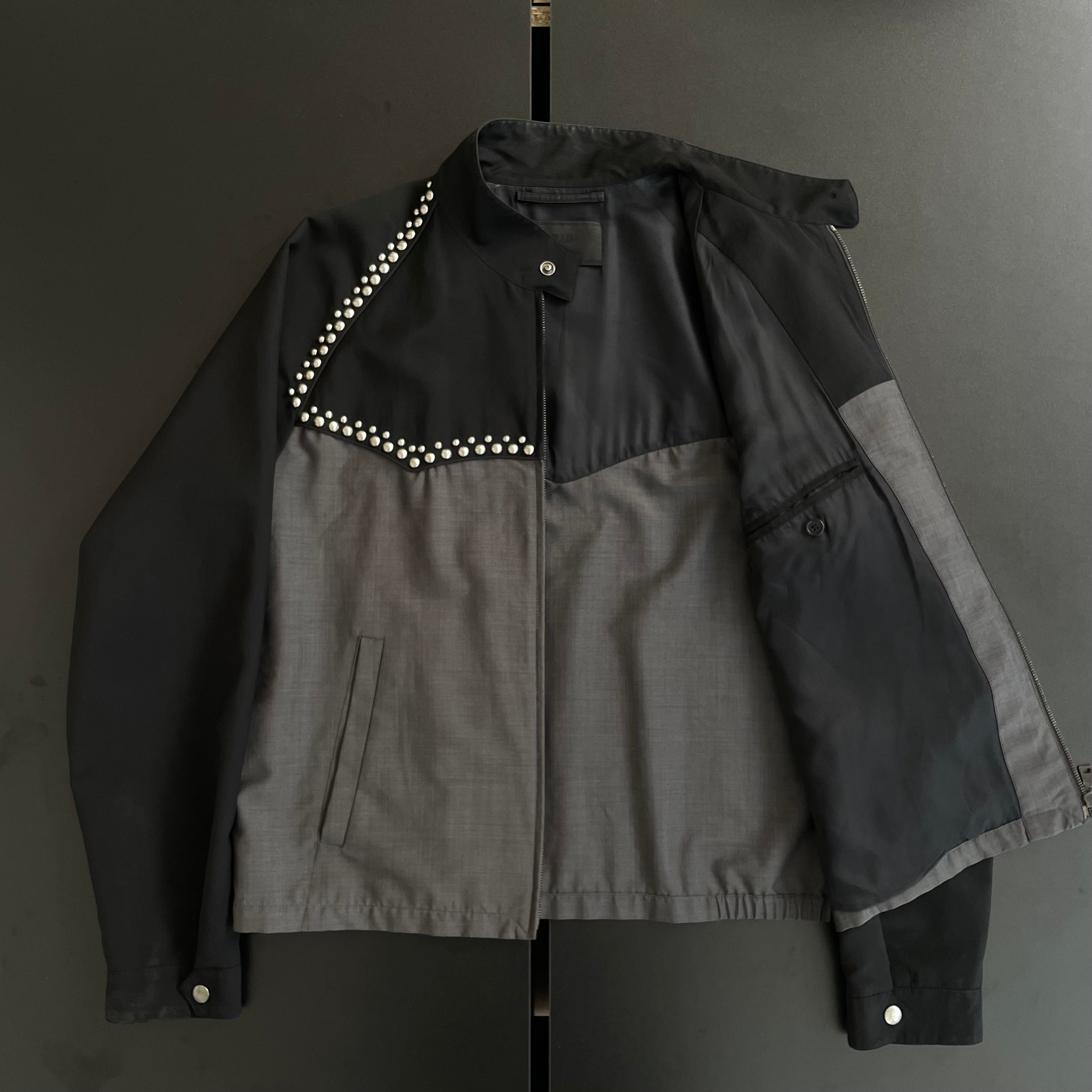 PRADA 2012ss studs blouson jacket