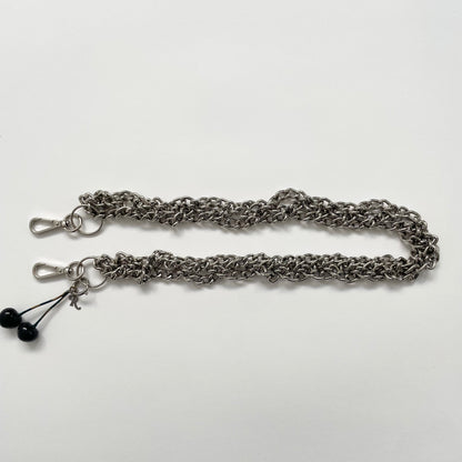 2019aw raf simons twisted black cherry wallet chain