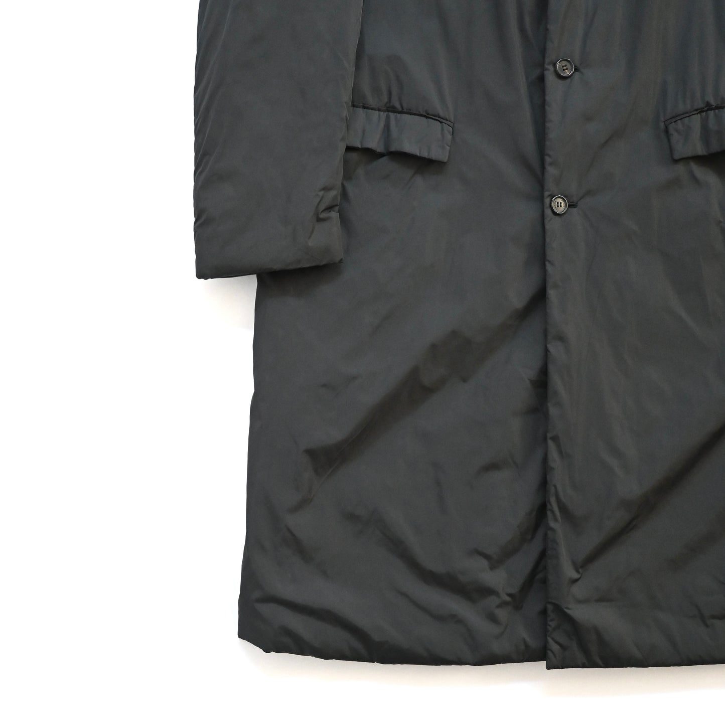 1998aw prada padded nylon long coat L