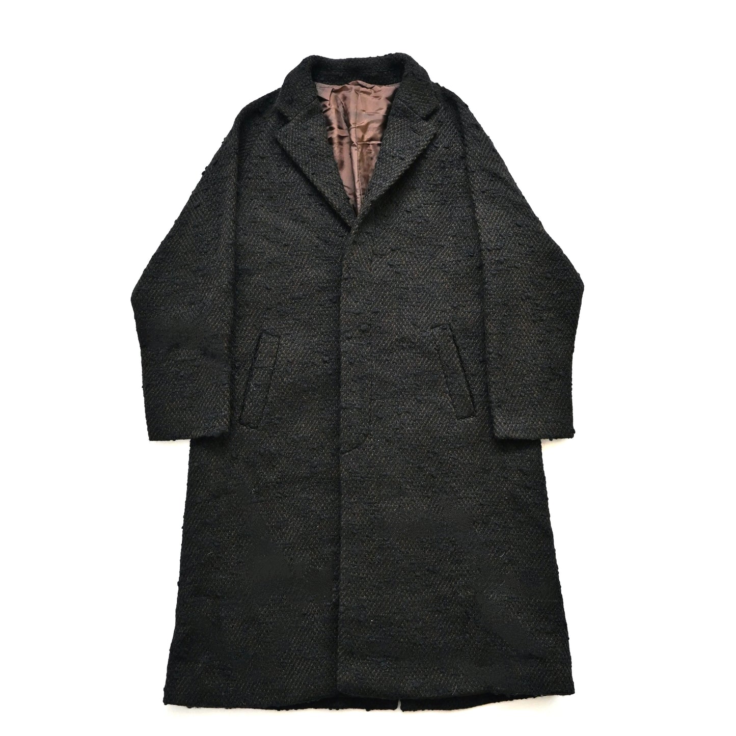 2002aw prada tweed wool chesterfield coat 46