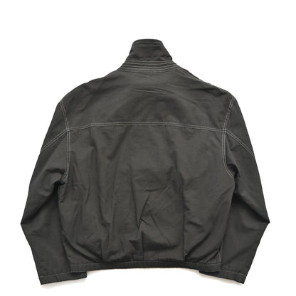 1993aw giorgio armani high neck cotton bomber jacket 50