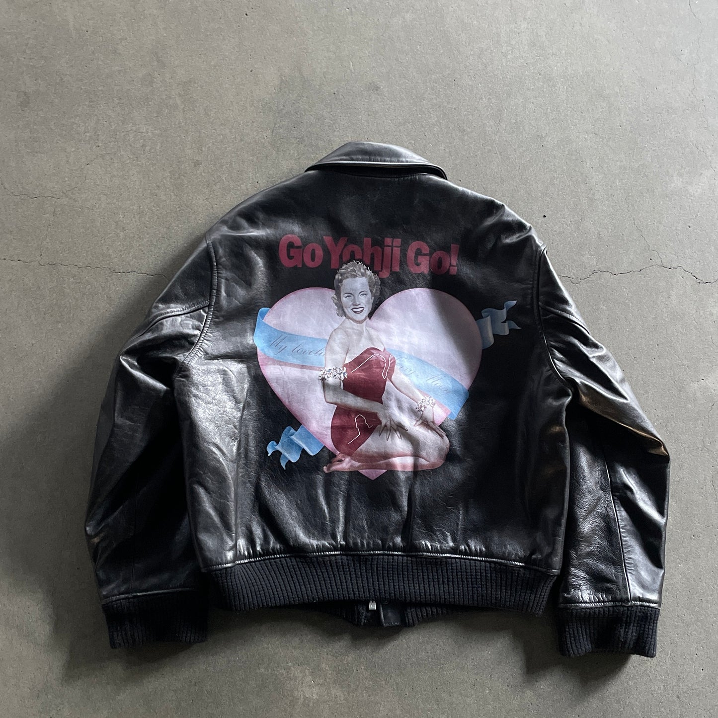 1991aw yohji yamamoto 6.1 the men Go yohji Go pin-a2 leather jacket M