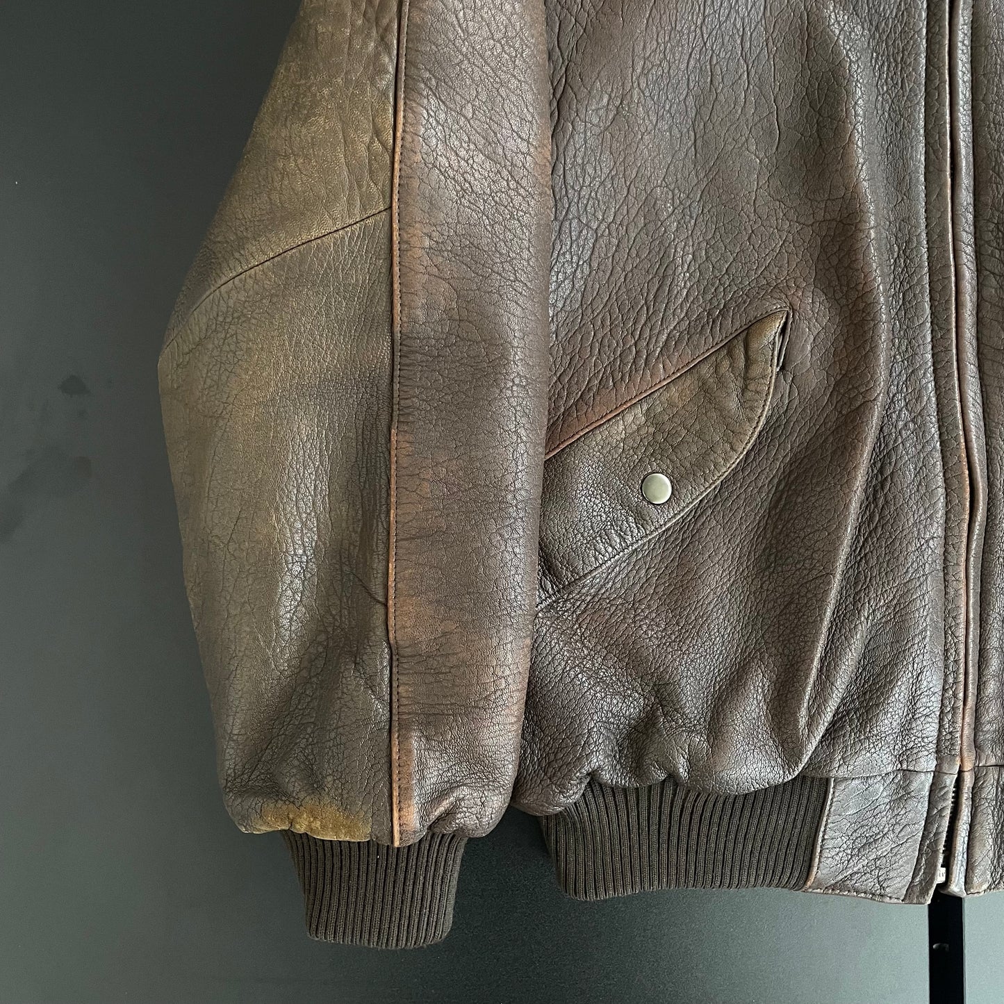 1980s Marithe Francois Girbaud lamb leather jacket L
