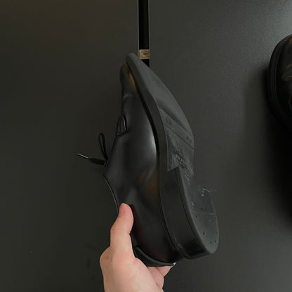 2022ss prada back logo leather shoes 6