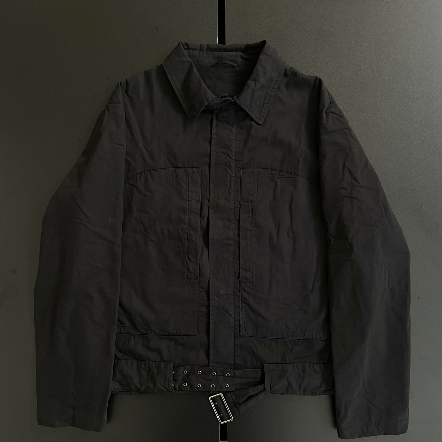 2000s jil sander cotton belt  blouson 54