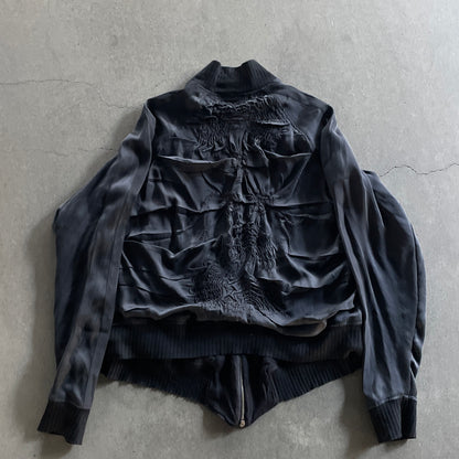 1997ss jean paul gaultie haute couture acetate bomber jacket 48