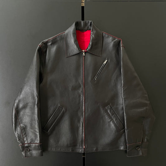 2000s paul smith cow leather  jacket S