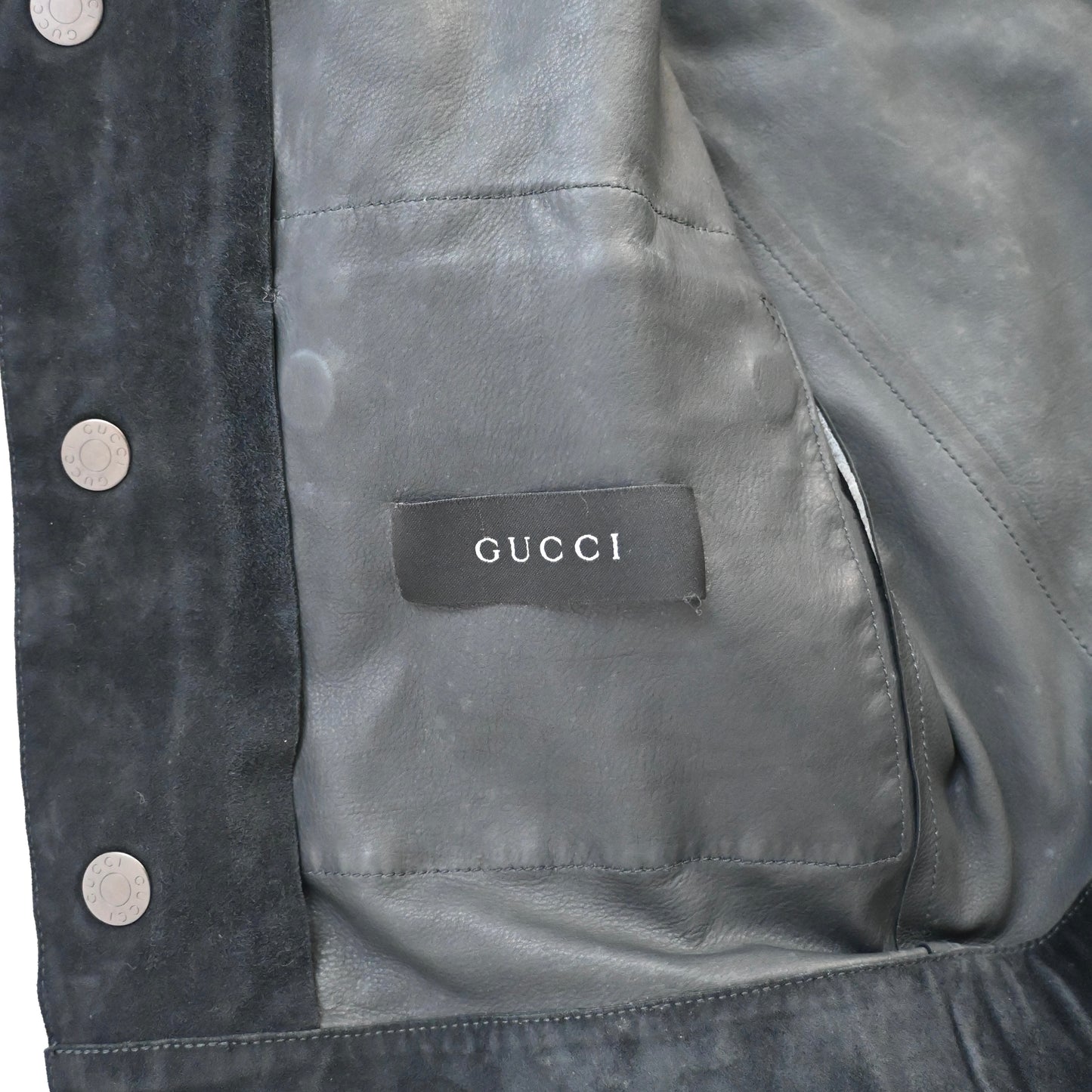 2001aw gucci cow suede leather jacket 44 by Tom ford