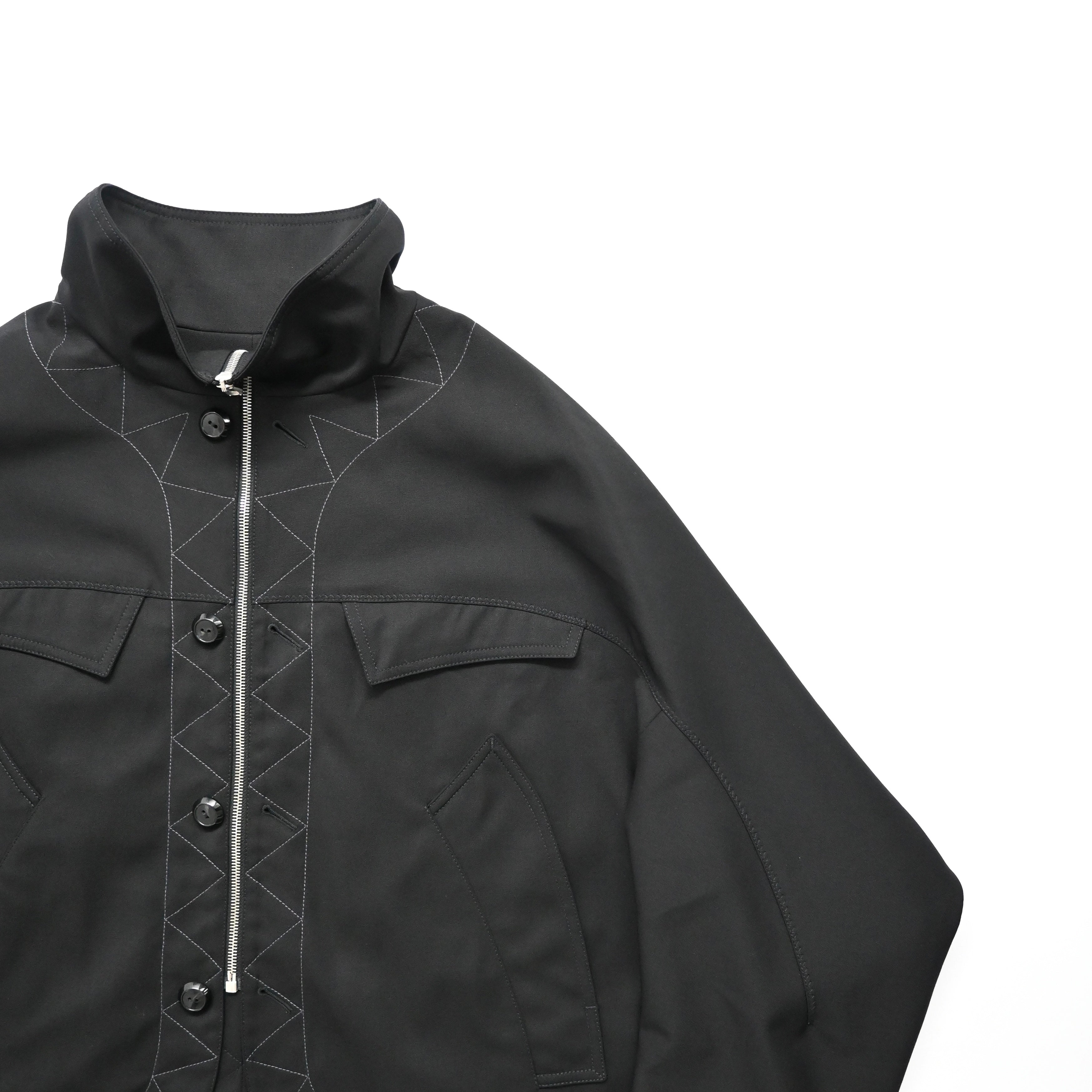 2024aw kiko kostadinov black jacklight jacket 52 – vexed_store