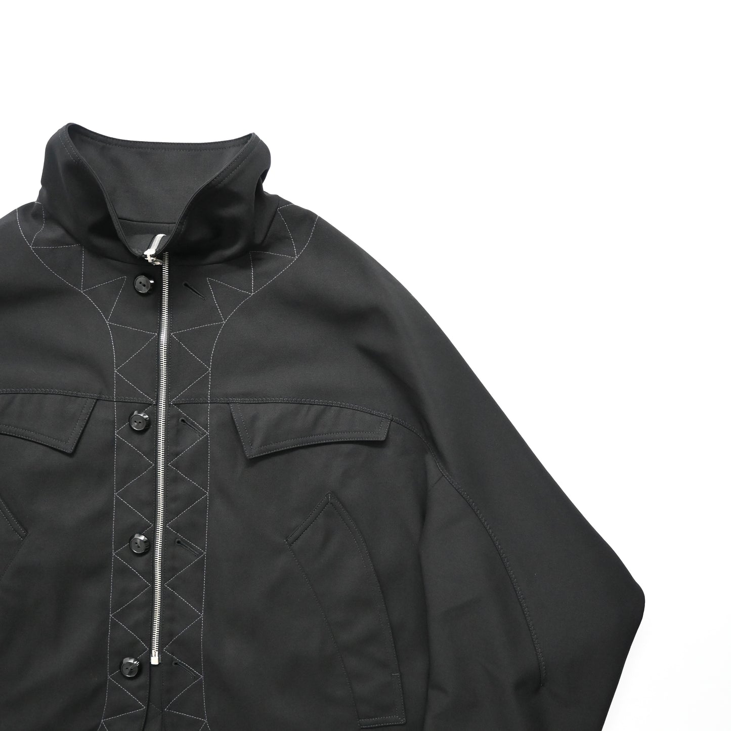 2024aw kiko kostadinov black jacklight jacket 52