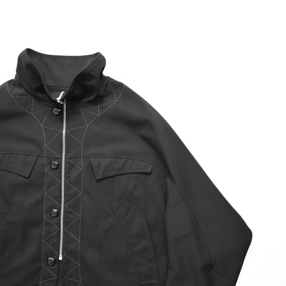 2024aw kiko kostadinov black jacklight jacket 52