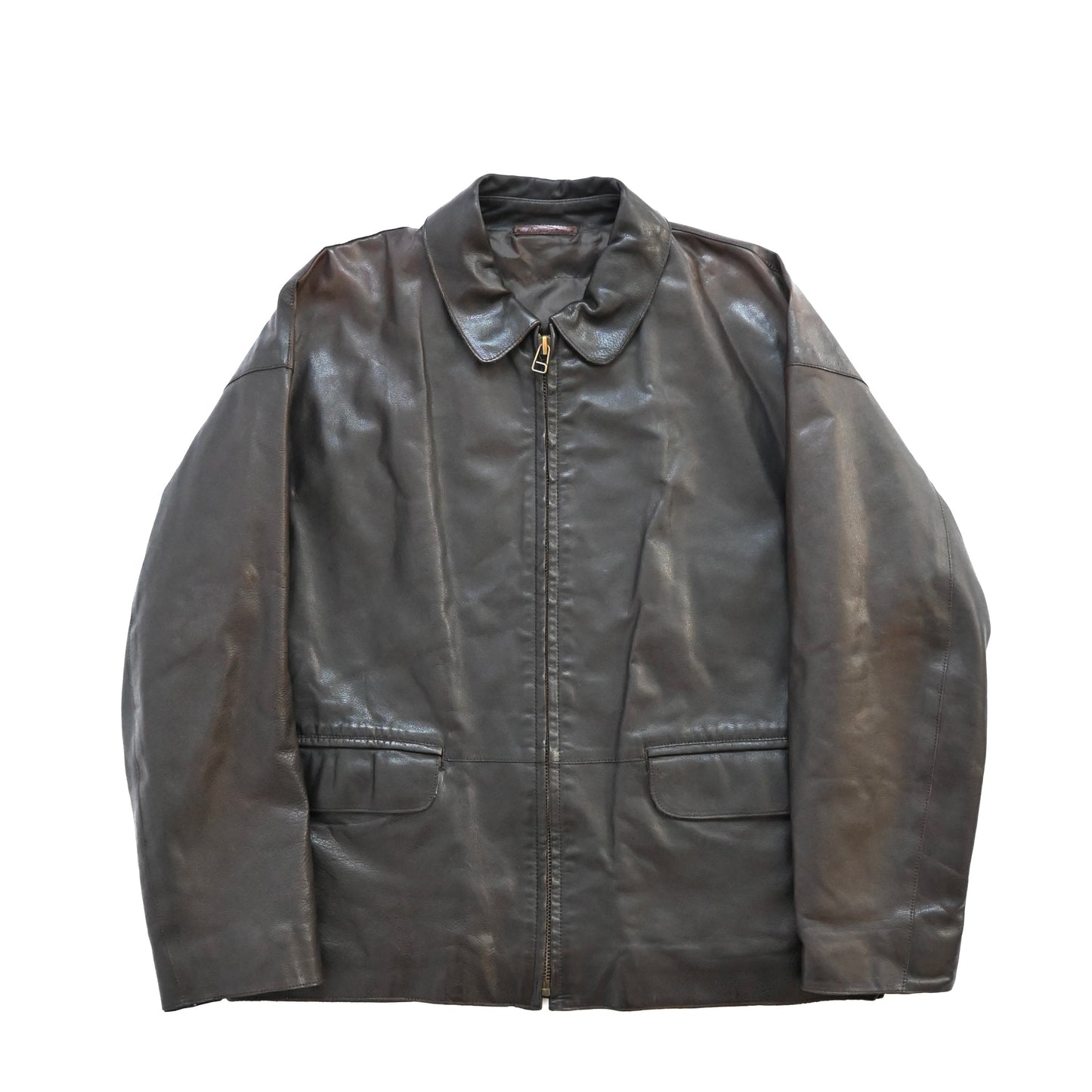 1990s lamatta pelle leather jacket 48