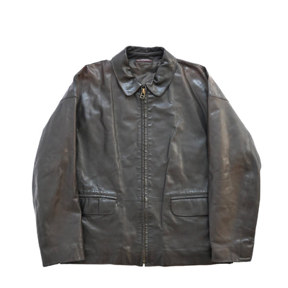 1990s lamatta pelle leather jacket 48