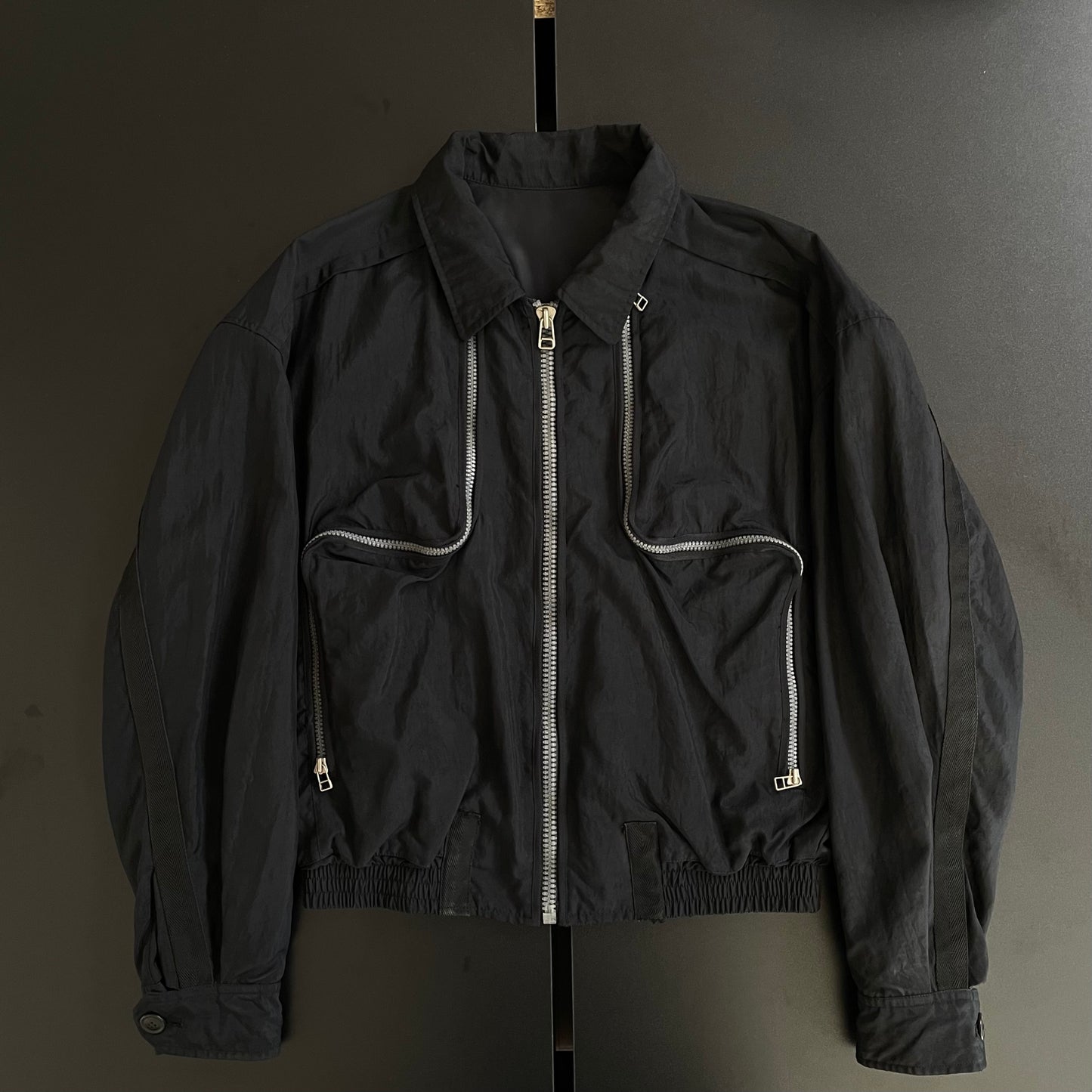 1993ss issey miyake lengthy two-way zippers reversible short  blouson L