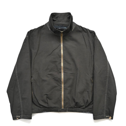 1993aw giorgio armani high neck cotton bomber jacket 50