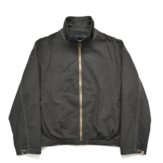 1993aw giorgio armani high neck cotton bomber jacket 50