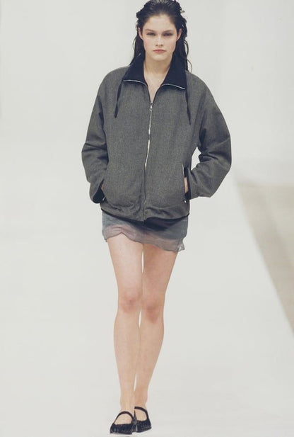 1997aw miu miu wool fleece half zip 44