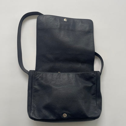 2000s jil sander leather messenger shoulder bag