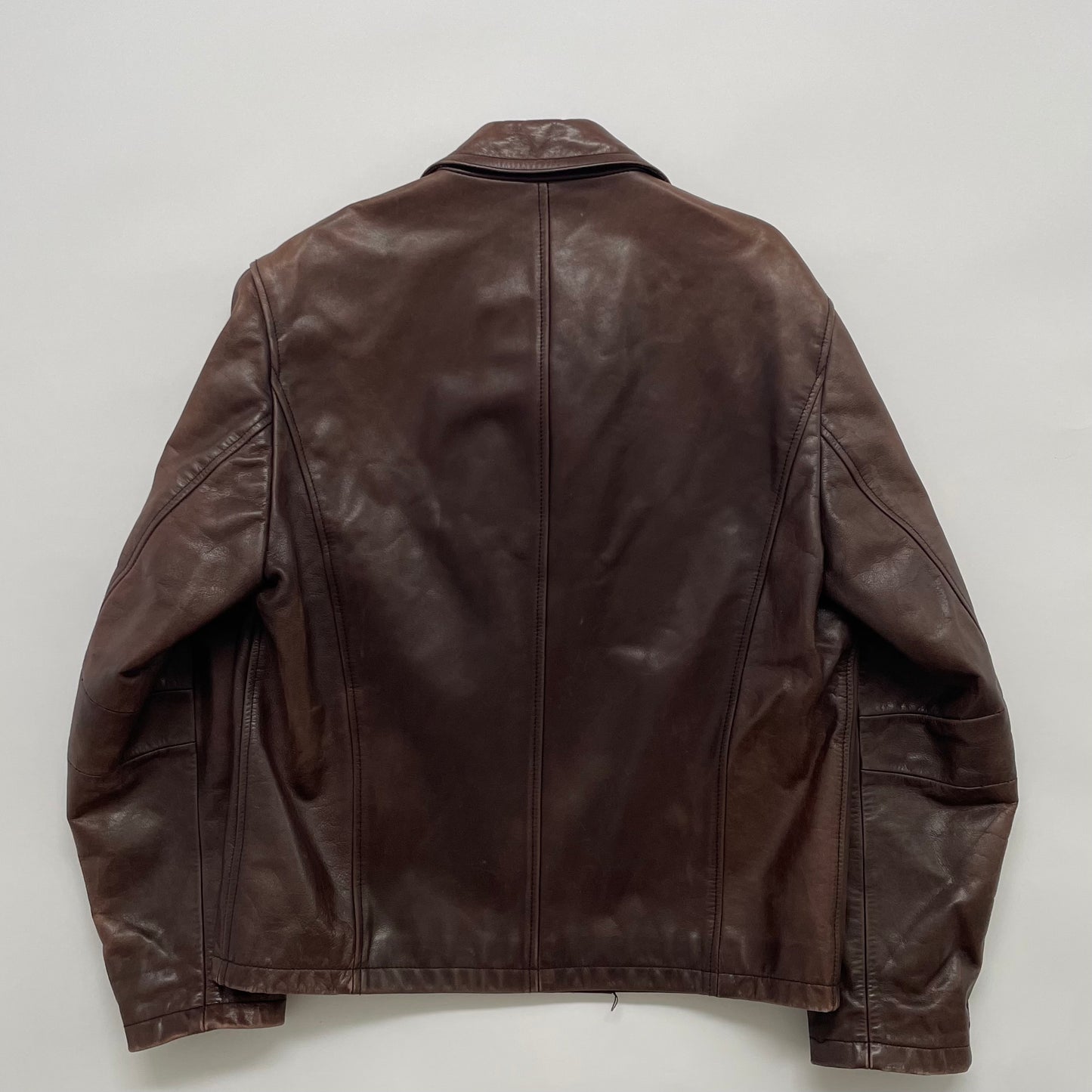 1990s prada cow leather jacket 48