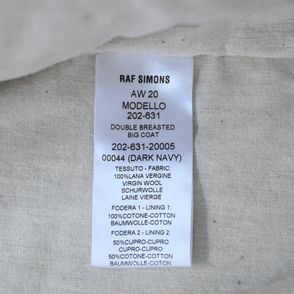 2020aw raf simons chain wool coat 46