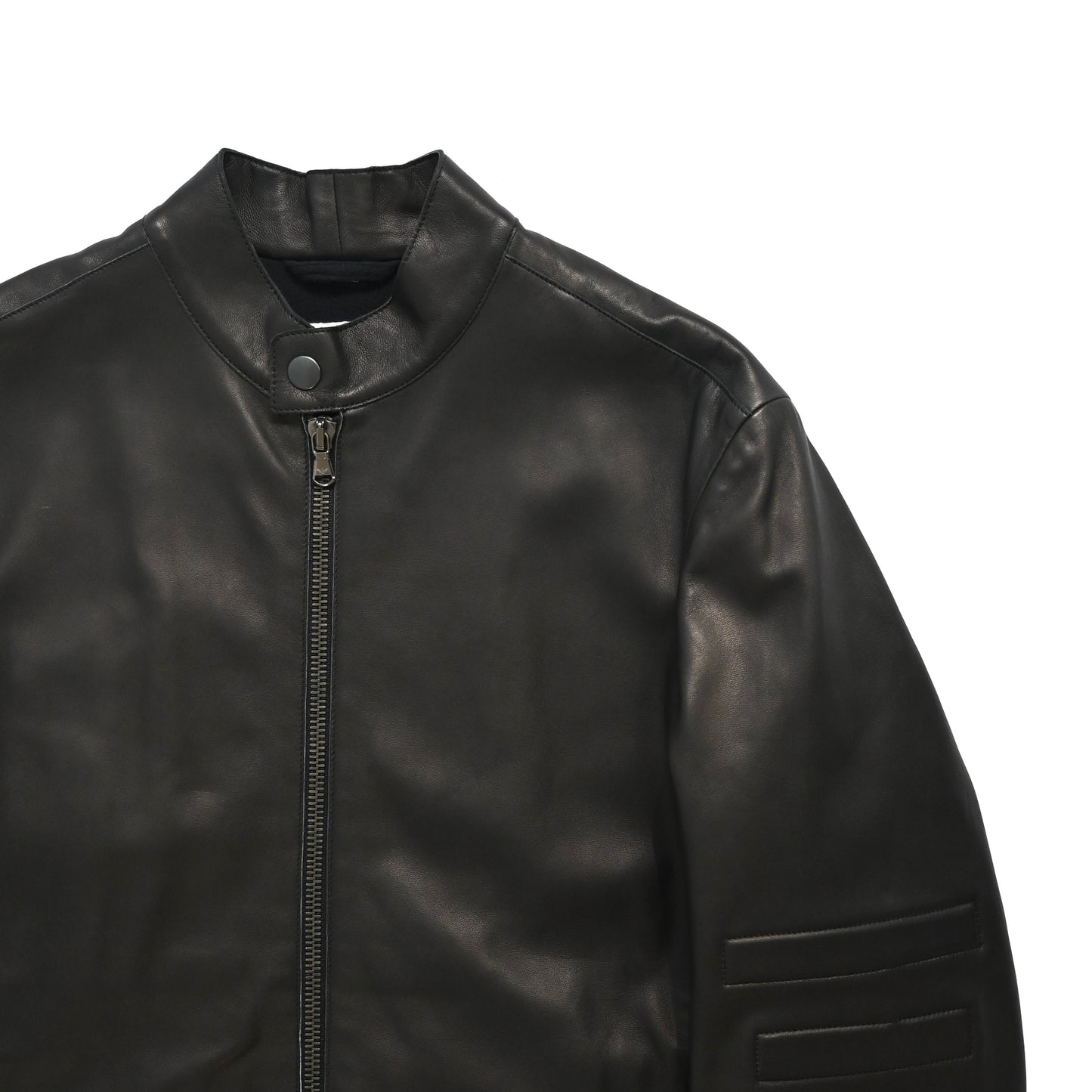 1999aw emporio armani lamb leather biker jacket 46