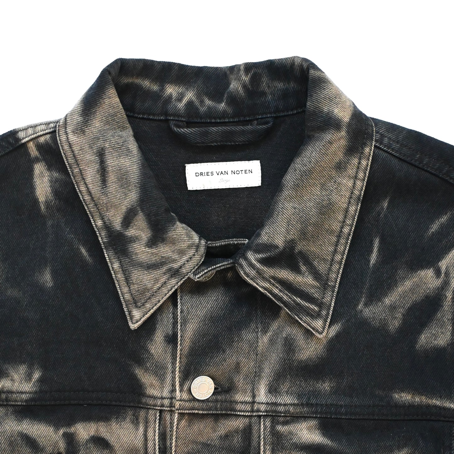 2022ss dries van noten breached denim jacket L