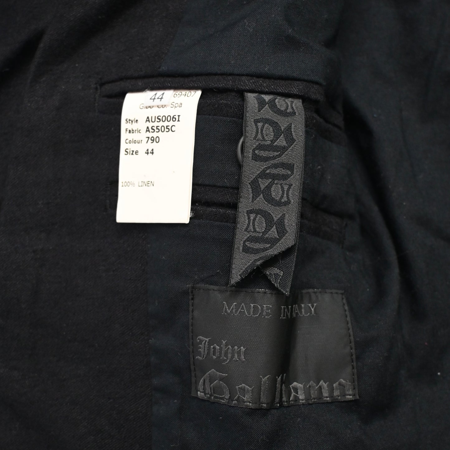 2009aw john galliano linen Napoleon jacket 44