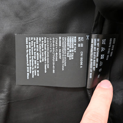 2018aw prada paint virgin wool long coat 48