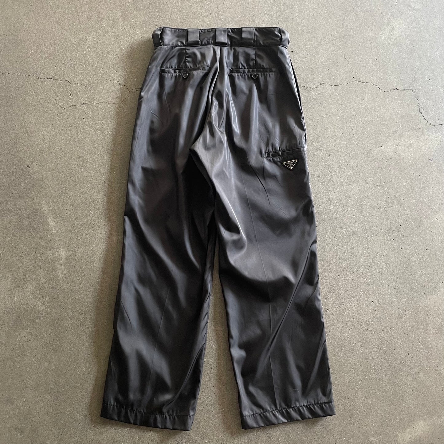 2018aw prada spg30 nylon trousers 46