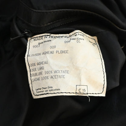 1990s claude montana lamb leather jacket 48