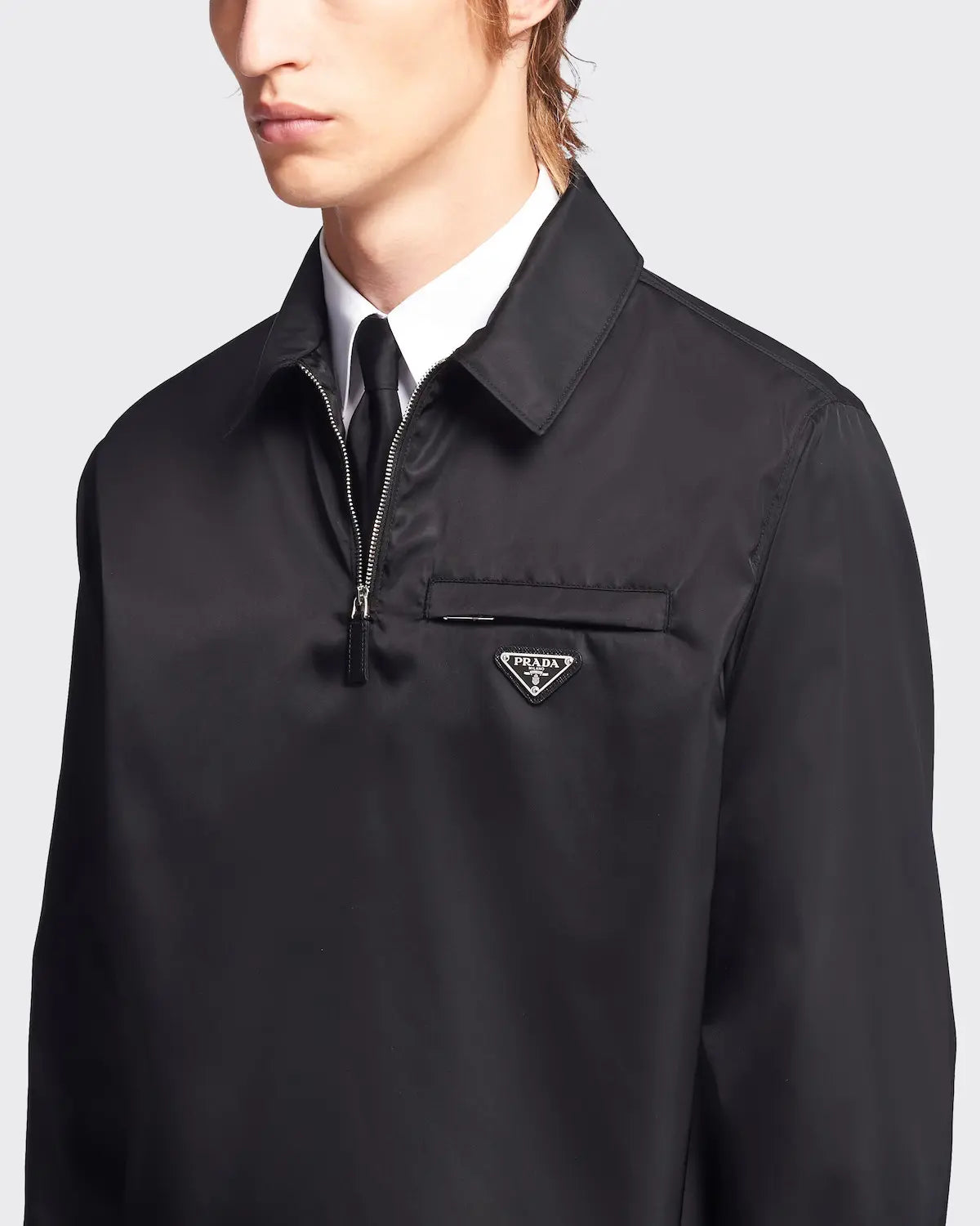 2020aw prada sgb751 re nylon half zip blouson 48
