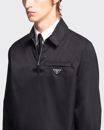 2020aw prada sgb751 re nylon half zip blouson 48