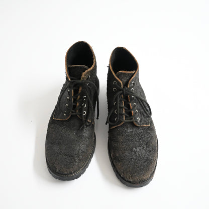 2000s comme des garcons homme crushed suede boots 27