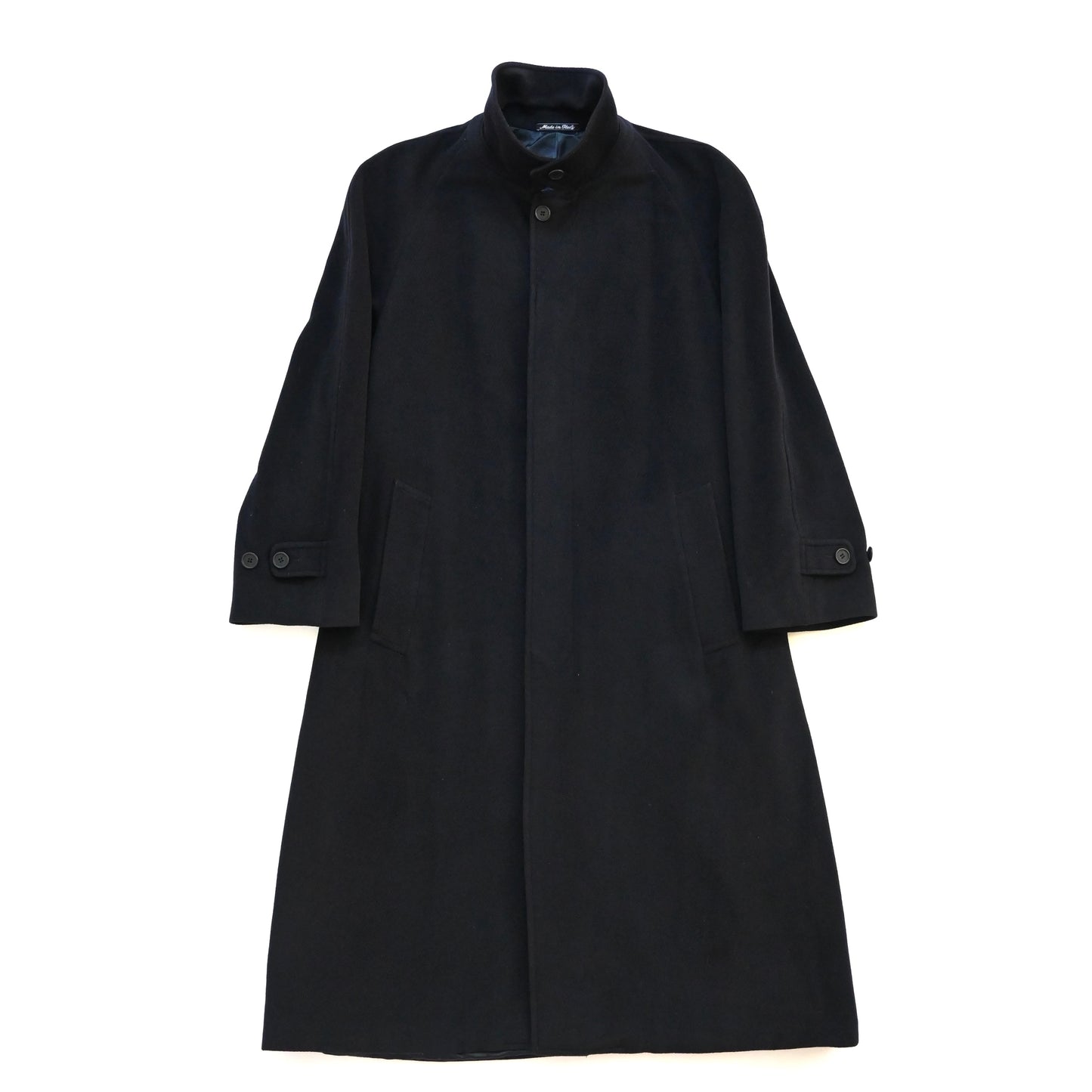 1990s giorgio armani virgin wool long coat 48