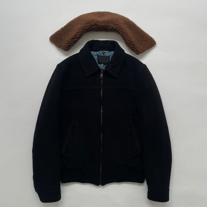 2017aw prada boa docking wool blouson 48