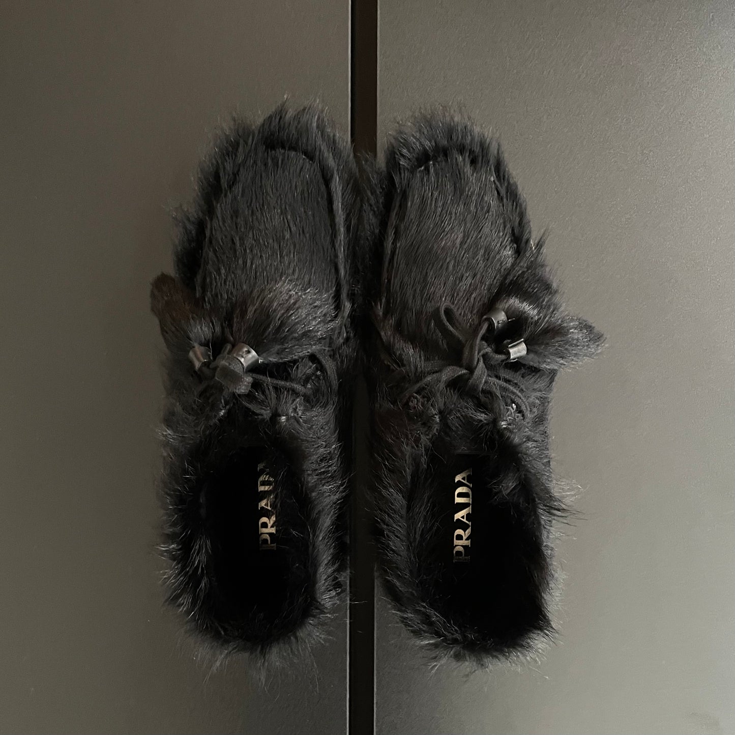 2017aw prada fur Moccasin shoes 7