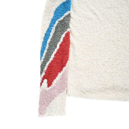 2018aw kiko kostadinov delva sleeve Intarsia knit sweater L