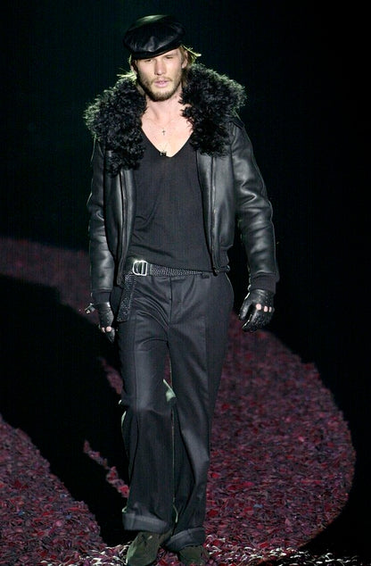 2001aw gucci genuine leather mouton  jacket 46 by Tom ford