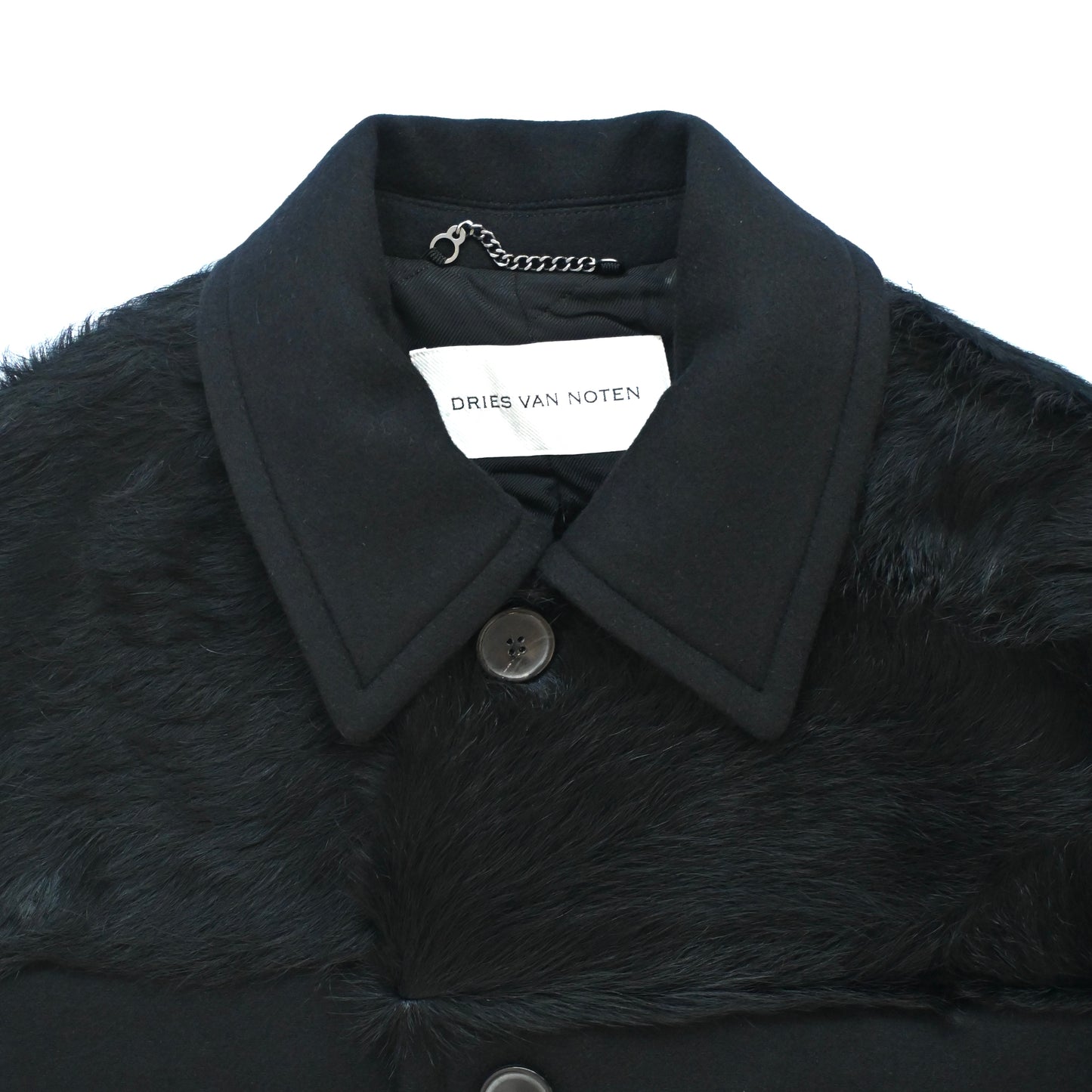 2023aw dries van noten work wear panelled wool coat M