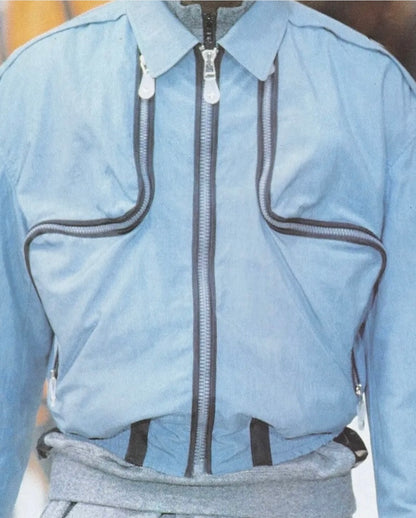 1993ss issey miyake lengthy two-way zippers reversible short  blouson L