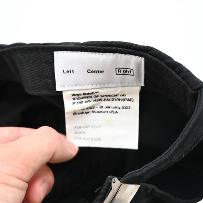2022aw post archive faction x off-white Figures of Speech Cap