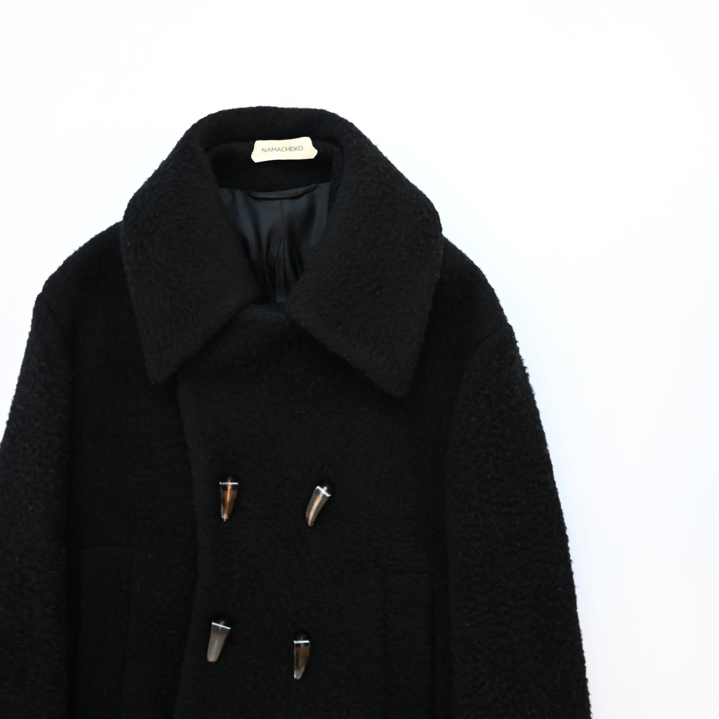 2018aw namacheko shetland wool pea coat M