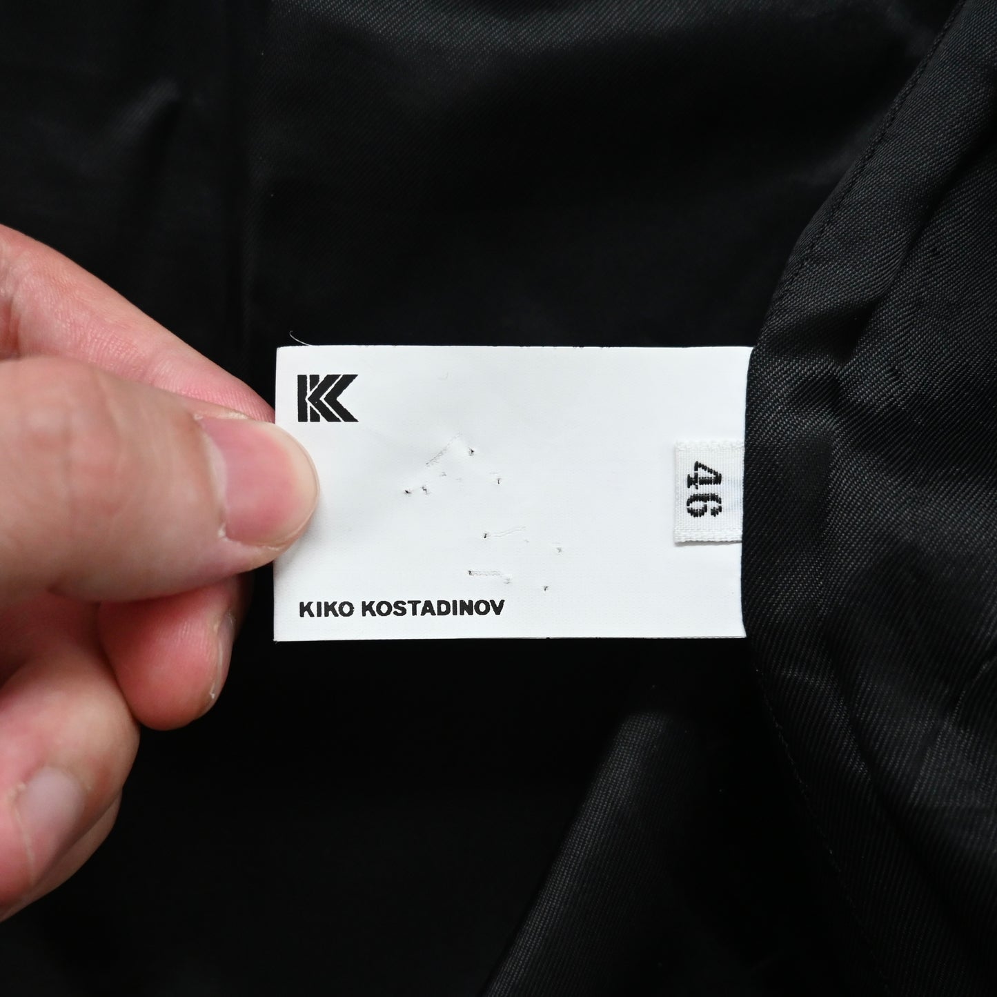 2023aw kiko kostadinov kk jacket 08 jet black 46