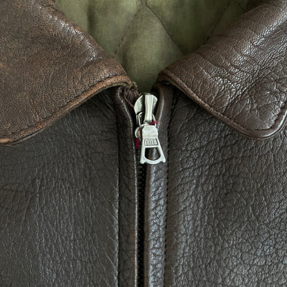 1980s Marithe Francois Girbaud lamb leather jacket L