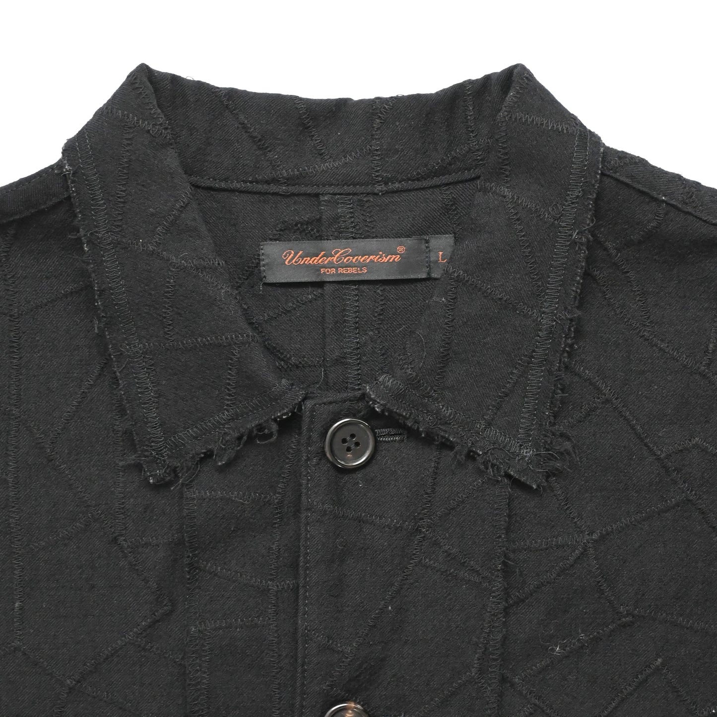 2003ss undercover geometric pattern reversible scab cotton  field jacket L