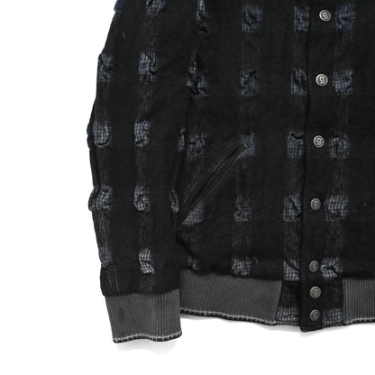 2006ss john galliano check pattern wool ma-1 jacket 48