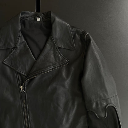 2004ss helmut lang dragonfly cutout leather jacket 48