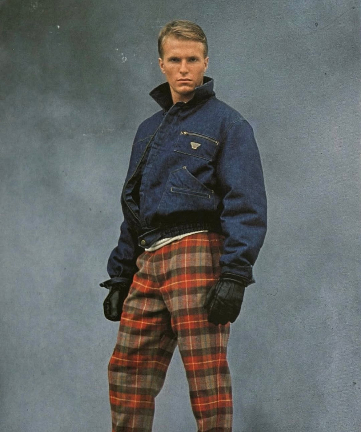 1982aw giorgio armani denim bomber jacket 48