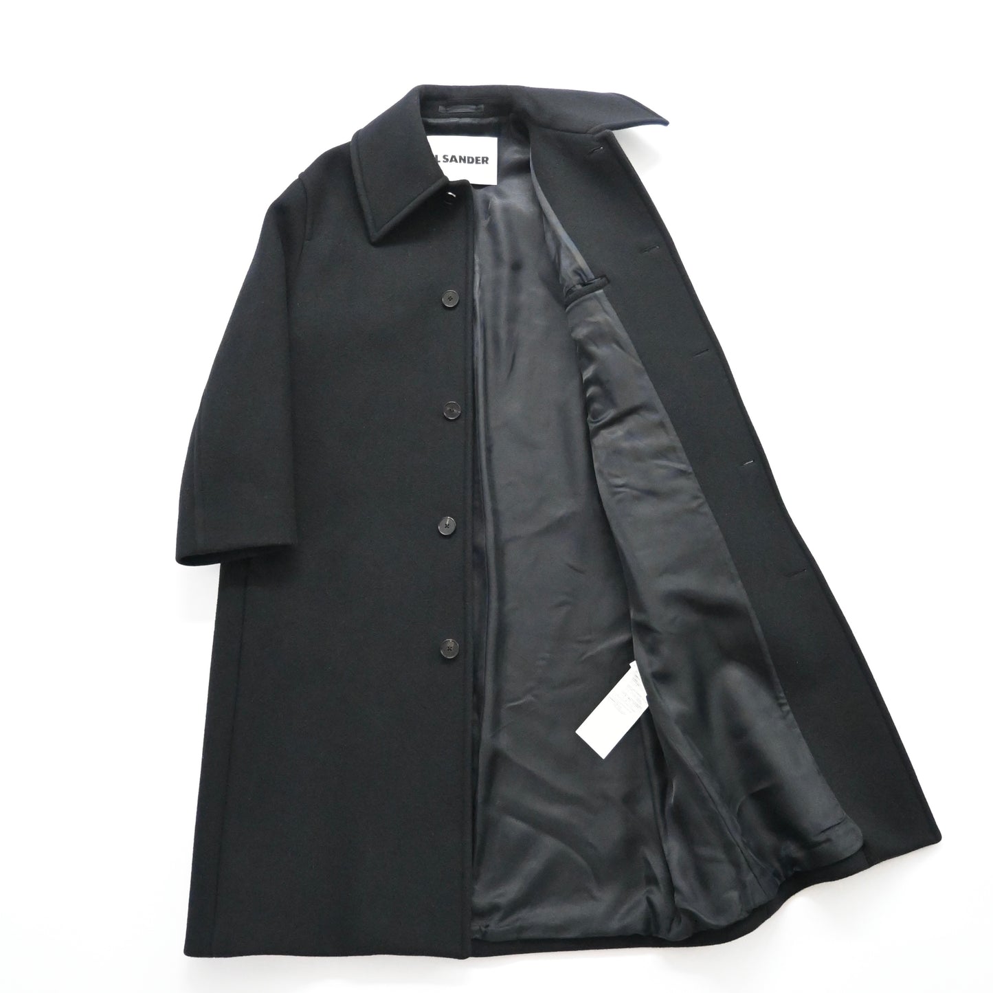 2021aw jil sander single breasted wool balmacaan coat 46